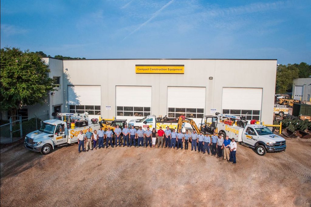 Compact construction equipment store in Raleigh