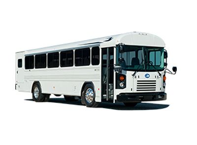 Blue Bird All American Forward Engine White Activity Bus
