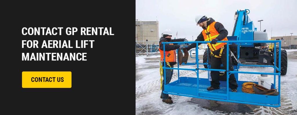Contact GP Rental for Aerial Lift Maintenance 