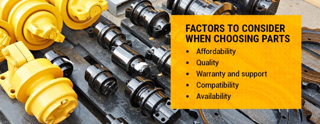 Factors to Consider When Choosing Parts